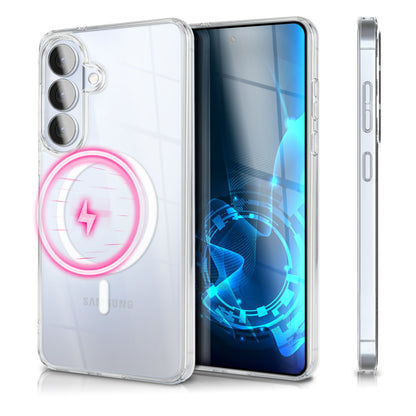 NALIA Transparentes Magnet Case für Samsung Galaxy S26 – MagPower System (MagSafe kompatibel) – LUMEX (Edle Glas-Optik, aber unzerbrechlich) – Marke aus Berlin Default Title NALIA Klare Hüllen