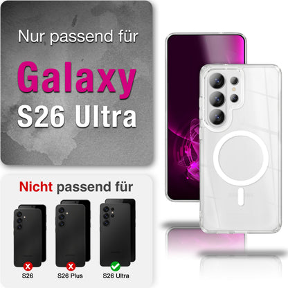 NALIA MagSafe Hülle Samsung Galaxy S26 Ultra Case stoßfest Default Title NALIA Klare Hüllen