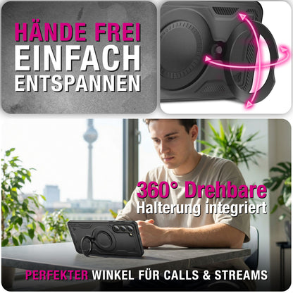 NALIA MagSafe Ring Hülle Samsung Galaxy S26 Case 360° stoßfest Default Title NALIA Outdoor Hülle