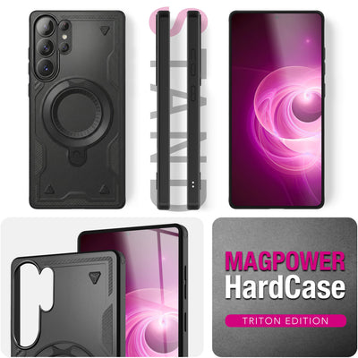 NALIA Magnetische Panzerhülle für Samsung Galaxy S26 Ultra – Ring-Halterung 360° & MagSafe kompatibel – STORMGUARD (Outdoor Case) – Marke aus Berlin Default Title NALIA Outdoor Hülle