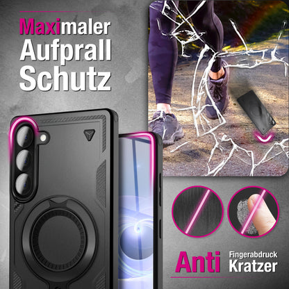 NALIA MagSafe Ring Hülle Samsung Galaxy A57 Case 360° stoßfest Default Title NALIA Outdoor Hülle