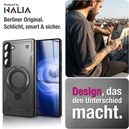 NALIA MagSafe Ring Hülle Samsung Galaxy A57 Case 360° stoßfest Default Title NALIA Outdoor Hülle