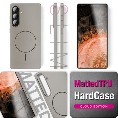 NALIA Ultradünnes Magnet-Hardcase für Samsung Galaxy S26 – MagSafe kompatibel, Matt & Anti-Fingerabdruck – CLOUD (Vergilbungsfreie Handyhülle) – Marke aus Berlin