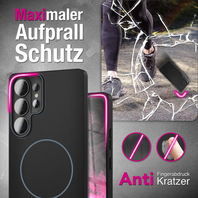 NALIA Ultradünnes Magnet-Hardcase für Samsung Galaxy S26 Ultra – MagSafe kompatibel, Matt & Anti-Fingerabdruck – CLOUD (Vergilbungsfreie Handyhülle) – Marke aus Berlin