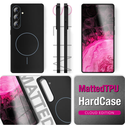 NALIA Ultradünnes Magnet-Hardcase für Samsung Galaxy A57 – MagSafe kompatibel, Matt & Anti-Fingerabdruck – CLOUD (Vergilbungsfreie Handyhülle) – Marke aus Berlin