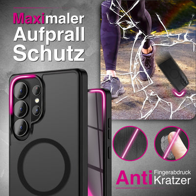 NALIA Mattes Magnet-Case für Samsung Galaxy S26 Ultra – MagSafe kompatibel, Vergilbungsfrei & Perfekter Zubehör-Halt – SLATE (Stoßfeste Handyhülle) – Marke aus Berlin