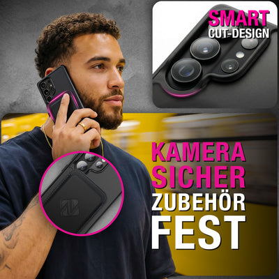 NALIA Mattes Magnet-Case für Samsung Galaxy S26 Ultra – MagSafe kompatibel, Vergilbungsfrei & Perfekter Zubehör-Halt – SLATE (Stoßfeste Handyhülle) – Marke aus Berlin