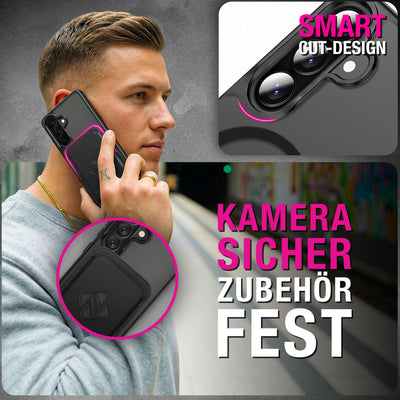 NALIA Mattes Magnet-Case für Samsung Galaxy A57 – MagSafe kompatibel, Vergilbungsfrei & Perfekter Zubehör-Halt – SLATE (Stoßfeste Handyhülle) – Marke aus Berlin