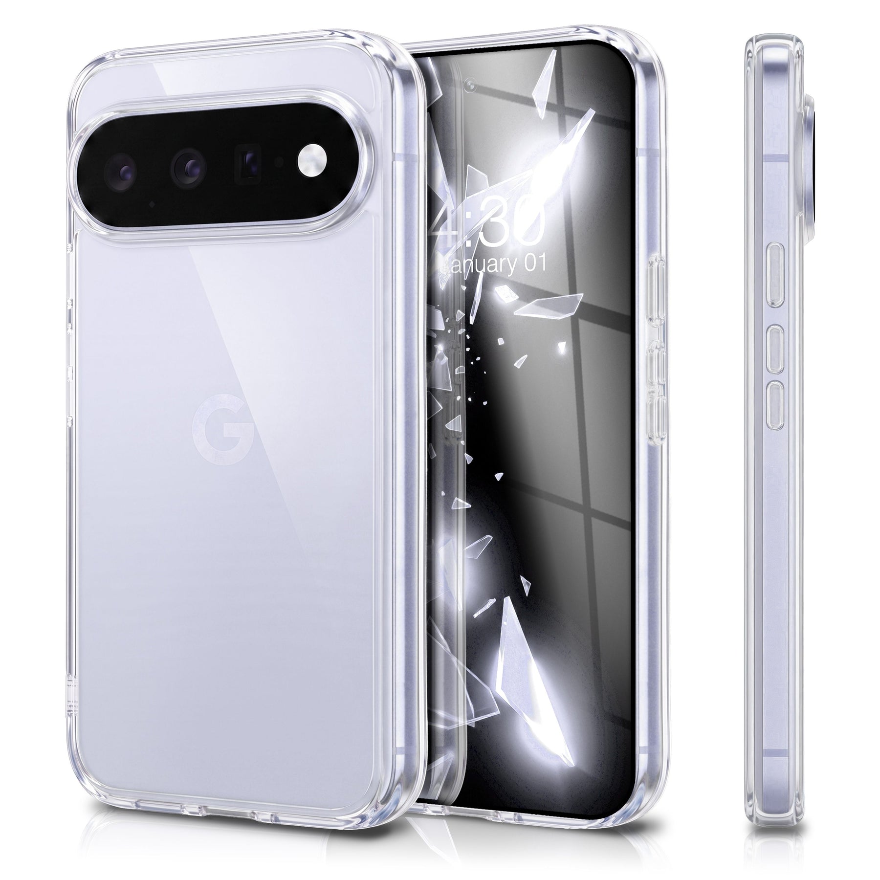 NALIA Transparente Silikonhülle für Google Pixel 11 – Anti-Gelb & Rutschfest – GLAZE (Handyhülle Kristallklar, Schlank & Stoßfest) – Marke aus Berlin