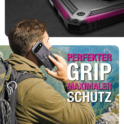 NALIA Panzerhülle für Google Pixel 11 / 11 Pro – Ring-Ständer 360° & Magnet-Halterung Kompatibel – RINGDEFEND (Stoßfestes Outdoor Case) – Marke aus Berlin