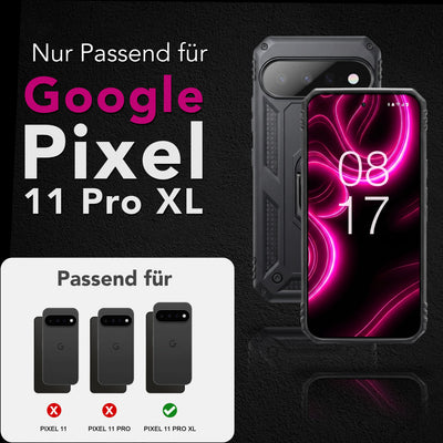 NALIA Panzerhülle für Google Pixel 11 Pro XL – Ring-Ständer 360° & Magnet-Halterung Kompatibel – RINGDEFEND (Stoßfestes Outdoor Case) – Marke aus Berlin