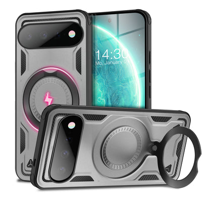 NALIA Magnetische Panzerhülle für Google Pixel 11 / 11 Pro – Ring-Halterung 360° & MagSafe kompatibel – STORMGUARD (Outdoor Case) – Marke aus Berlin