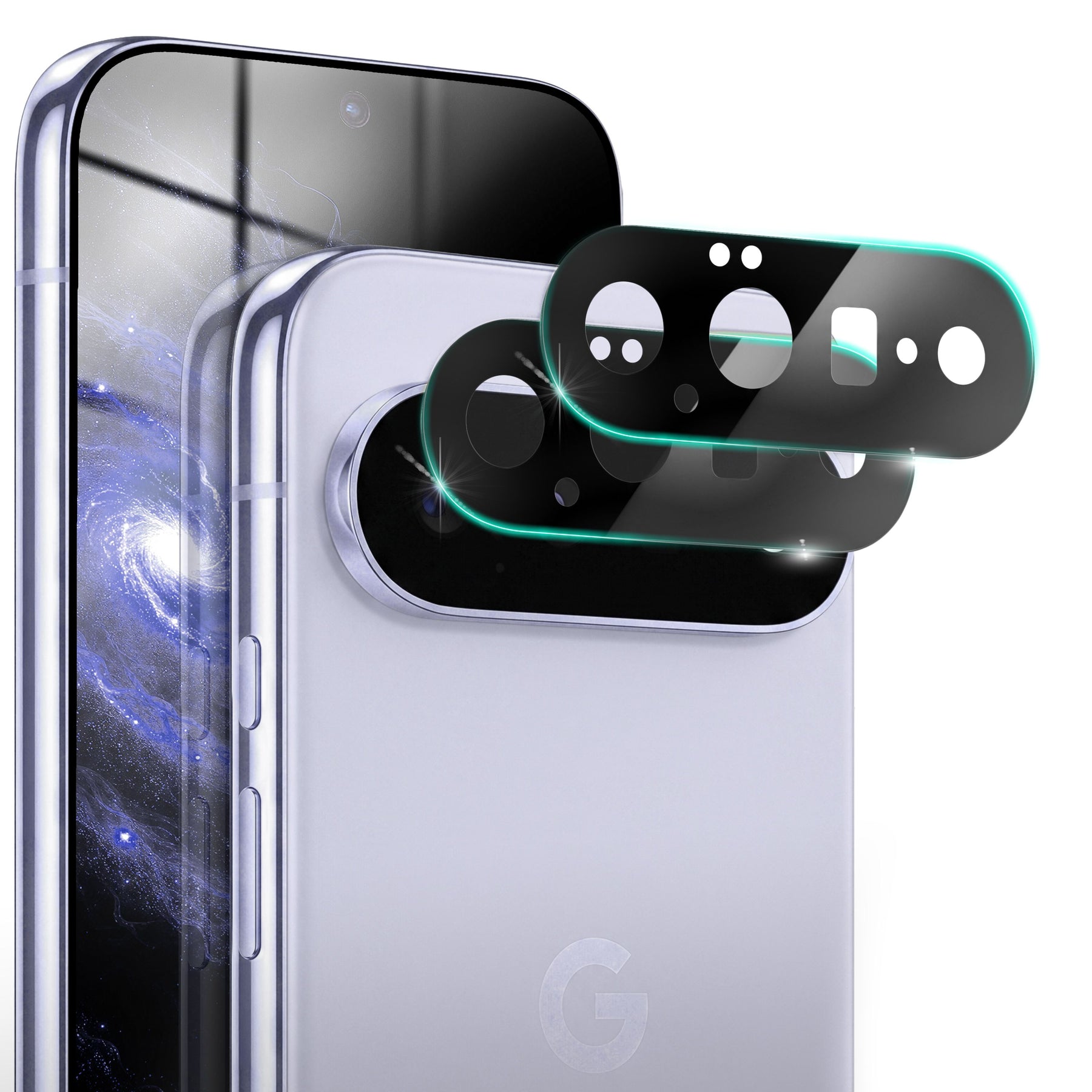 NALIA 2x Kameraschutzglas für Google Pixel 11 – Linsenschutz 9H & Case-Friendly – FOCUS.X2 MAX (HD-Echtglas Transparent) – Marke aus Berlin