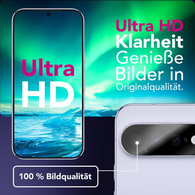NALIA 2x Kameraschutzglas für Google Pixel 11 – Linsenschutz 9H & Case-Friendly – FOCUS.X2 MAX (HD-Echtglas Transparent) – Marke aus Berlin
