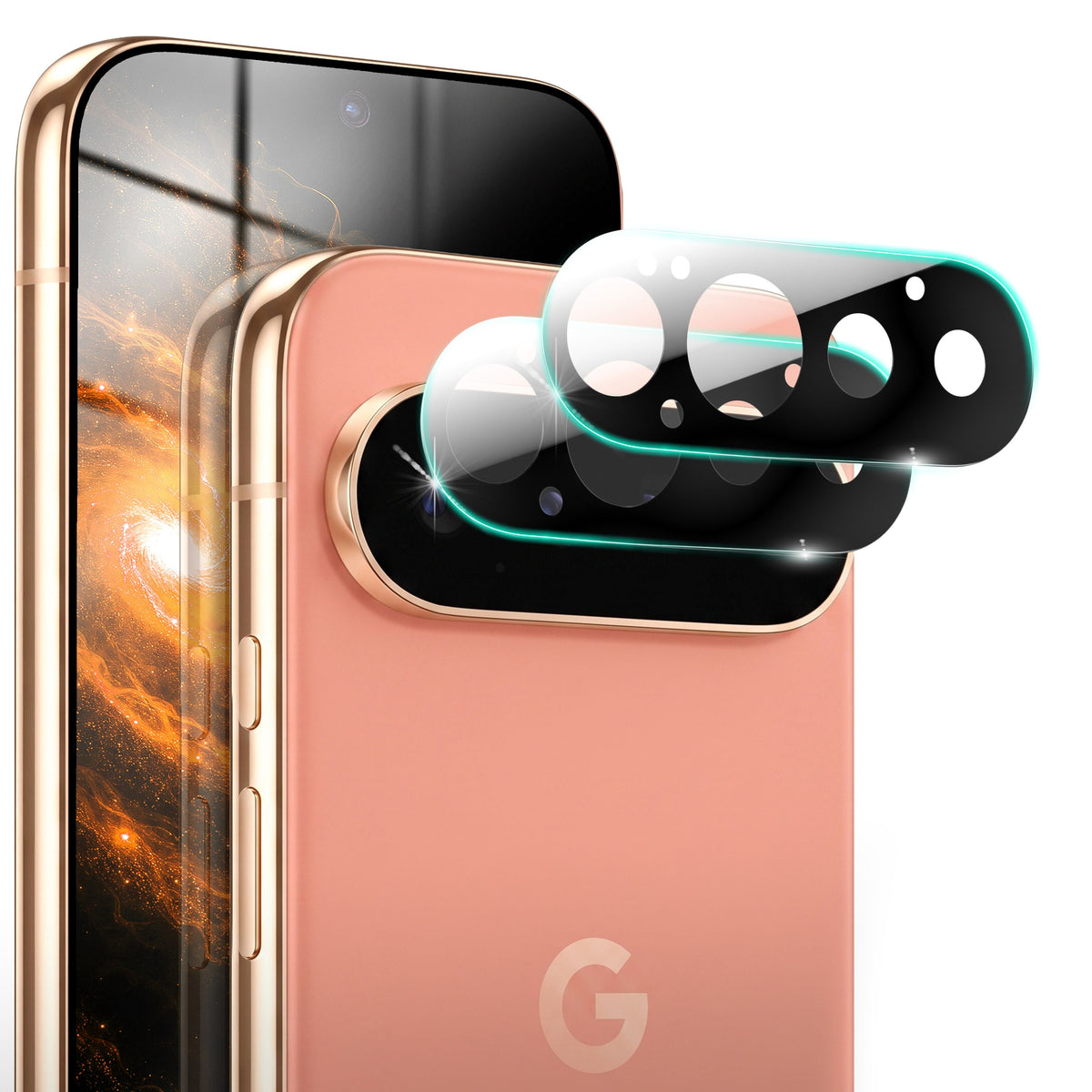 NALIA 2x Kameraschutzglas für Google Pixel 11 Pro – Linsenschutz 9H & Case-Friendly – FOCUS.X2 MAX (HD-Echtglas Transparent) – Marke aus Berlin