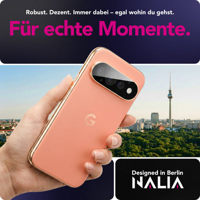NALIA 2x Kameraschutzglas für Google Pixel 11 Pro – Linsenschutz 9H & Case-Friendly – FOCUS.X2 MAX (HD-Echtglas Transparent) – Marke aus Berlin