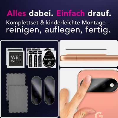 NALIA 2x Kameraschutzglas für Google Pixel 11 Pro – Linsenschutz 9H & Case-Friendly – FOCUS.X2 MAX (HD-Echtglas Transparent) – Marke aus Berlin