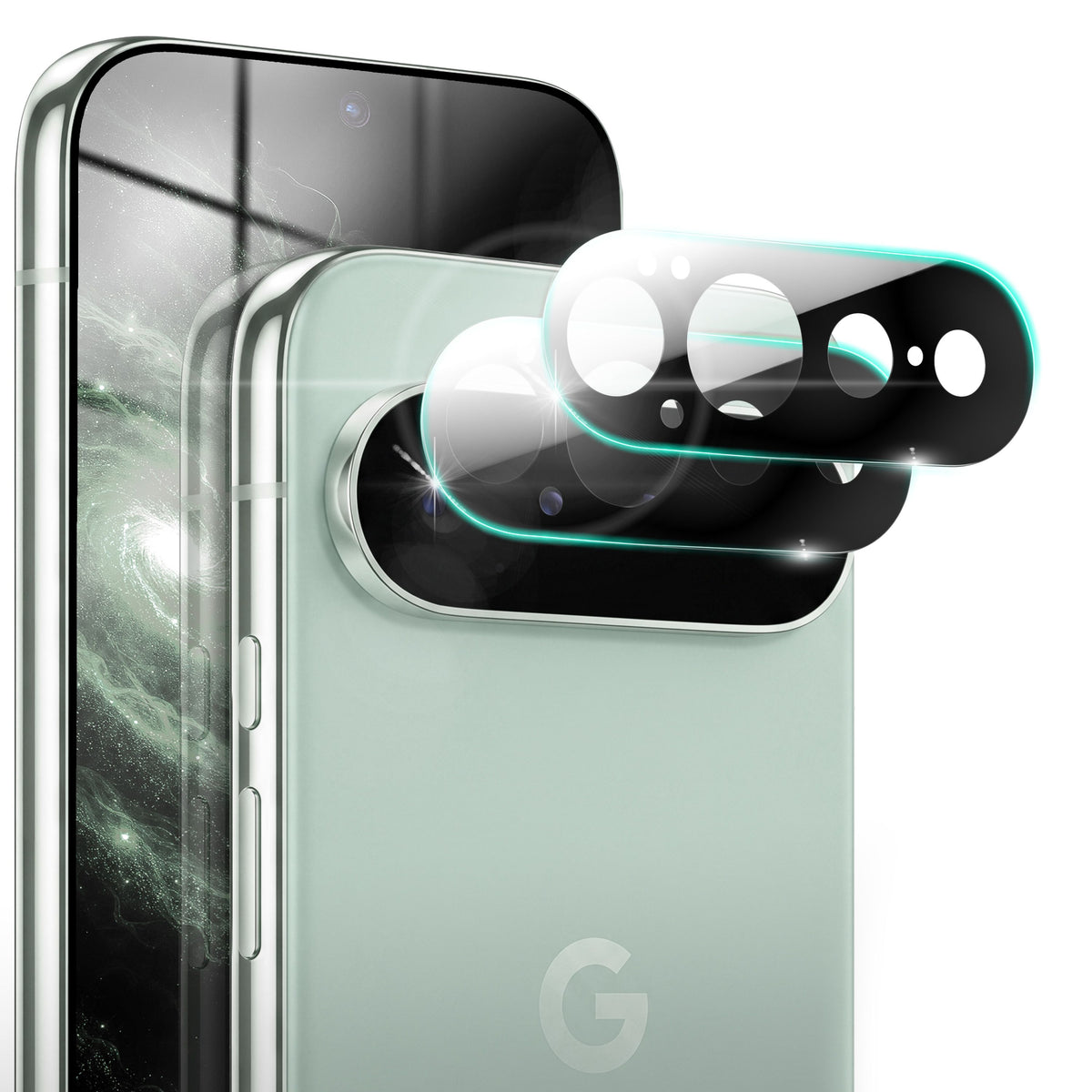 NALIA 2x Kameraschutzglas für Google Pixel 11 Pro XL – Linsenschutz 9H & Case-Friendly – FOCUS.X2 MAX (HD-Echtglas Transparent) – Marke aus Berlin