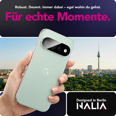 NALIA 2x Kameraschutzglas für Google Pixel 11 Pro XL – Linsenschutz 9H & Case-Friendly – FOCUS.X2 MAX (HD-Echtglas Transparent) – Marke aus Berlin