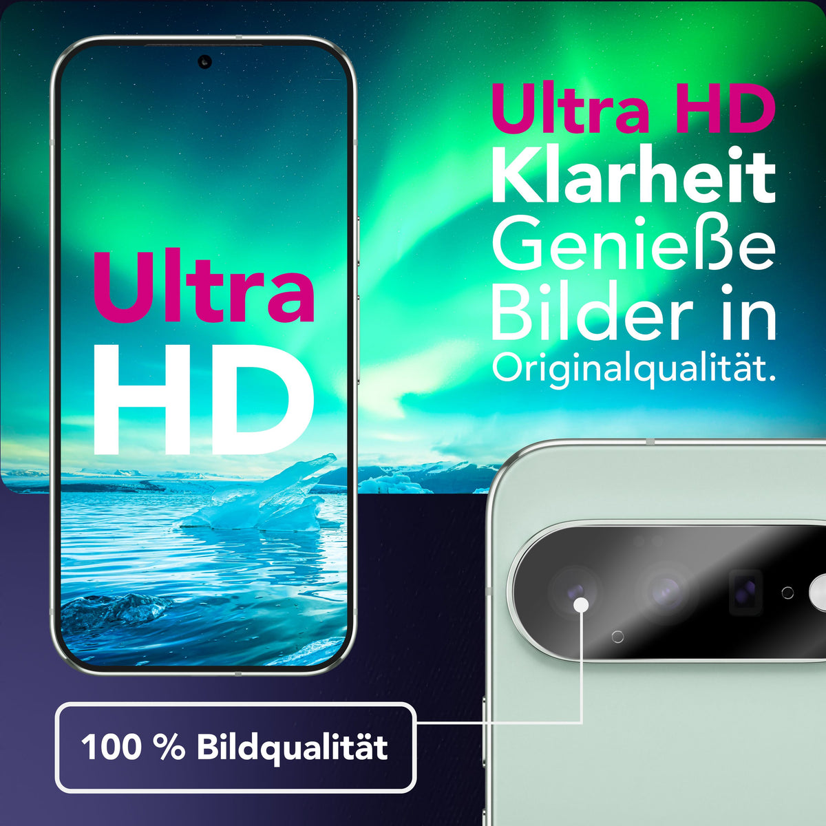 NALIA 2x Kameraschutzglas für Google Pixel 11 Pro XL – Linsenschutz 9H & Case-Friendly – FOCUS.X2 MAX (HD-Echtglas Transparent) – Marke aus Berlin