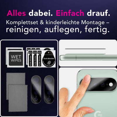 NALIA 2x Kameraschutzglas für Google Pixel 11 Pro XL – Linsenschutz 9H & Case-Friendly – FOCUS.X2 MAX (HD-Echtglas Transparent) – Marke aus Berlin