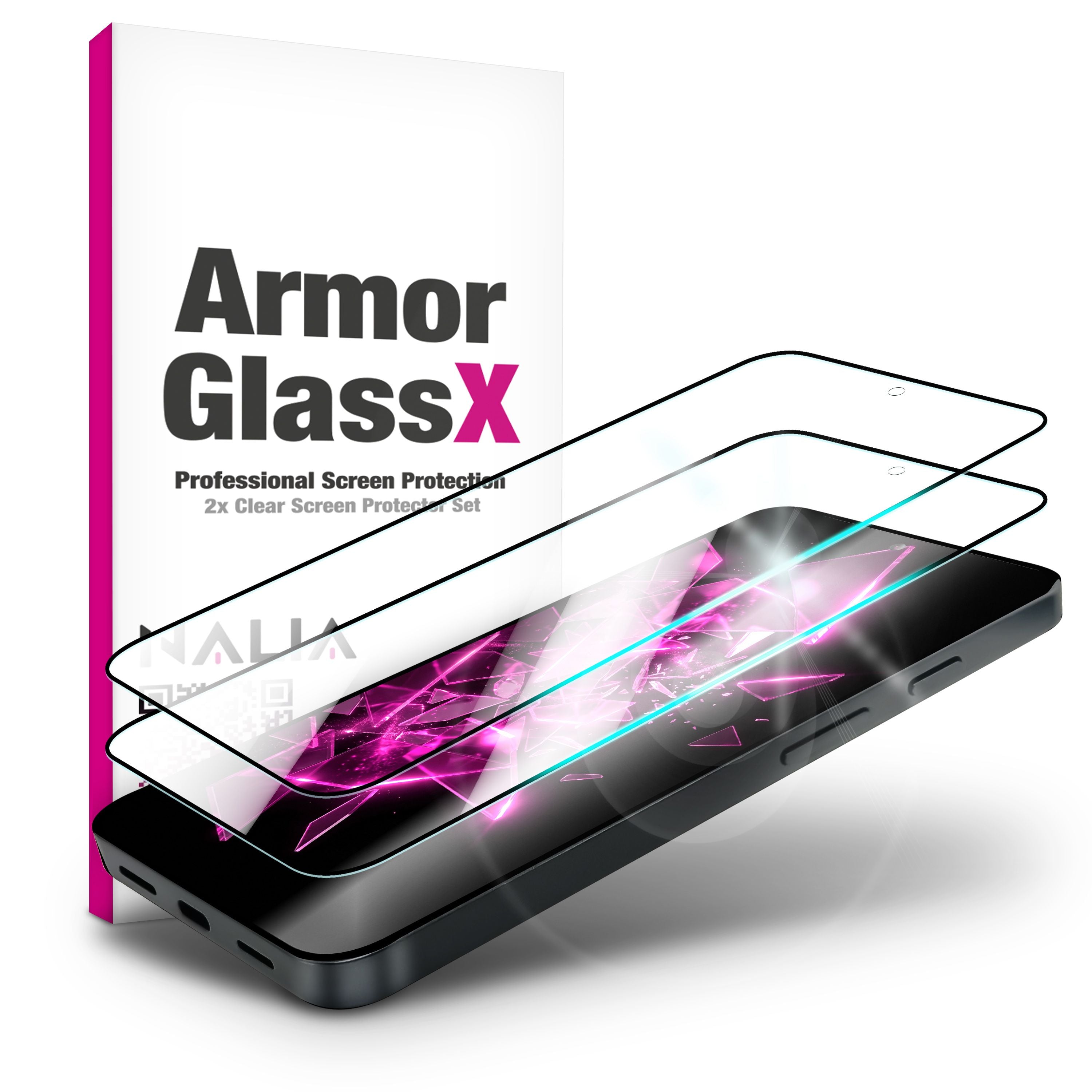 NALIA 2x Schutzglas für Google Pixel 11 Pro XL – Full-Screen Schutz 9H & Hüllenfreundlich – ARMORGLASSX (Display Glasfolie Transparent & 9H Härte) – Marke aus Berlin