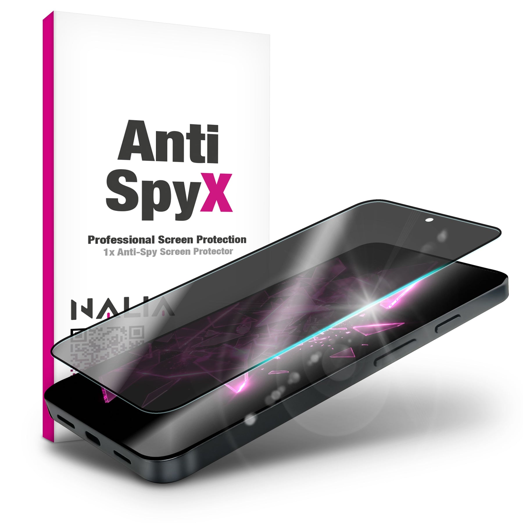 NALIA Blickschutzglas für Google Pixel 11 Pro XL – Härte 9H & Robust – ANTISPYX (Privacy Full-Cover) – Marke aus Berlin