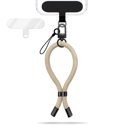 NALIA Wristy Universal Lanyard Handy-Kette für Smartphone & Handyhüllen, Handgelenk-Schlaufe mit Metallkarabiner, Verstellbares Trageband, Anti-Diebstahl Handyband Beige Sandstone NALIA Universal Handykette