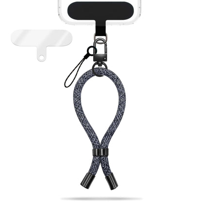 NALIA Wristy Universal Lanyard Handy-Kette für Smartphone & Handyhüllen, Handgelenk-Schlaufe mit Metallkarabiner, Verstellbares Trageband, Anti-Diebstahl Handyband Denim Waves NALIA Universal Handykette