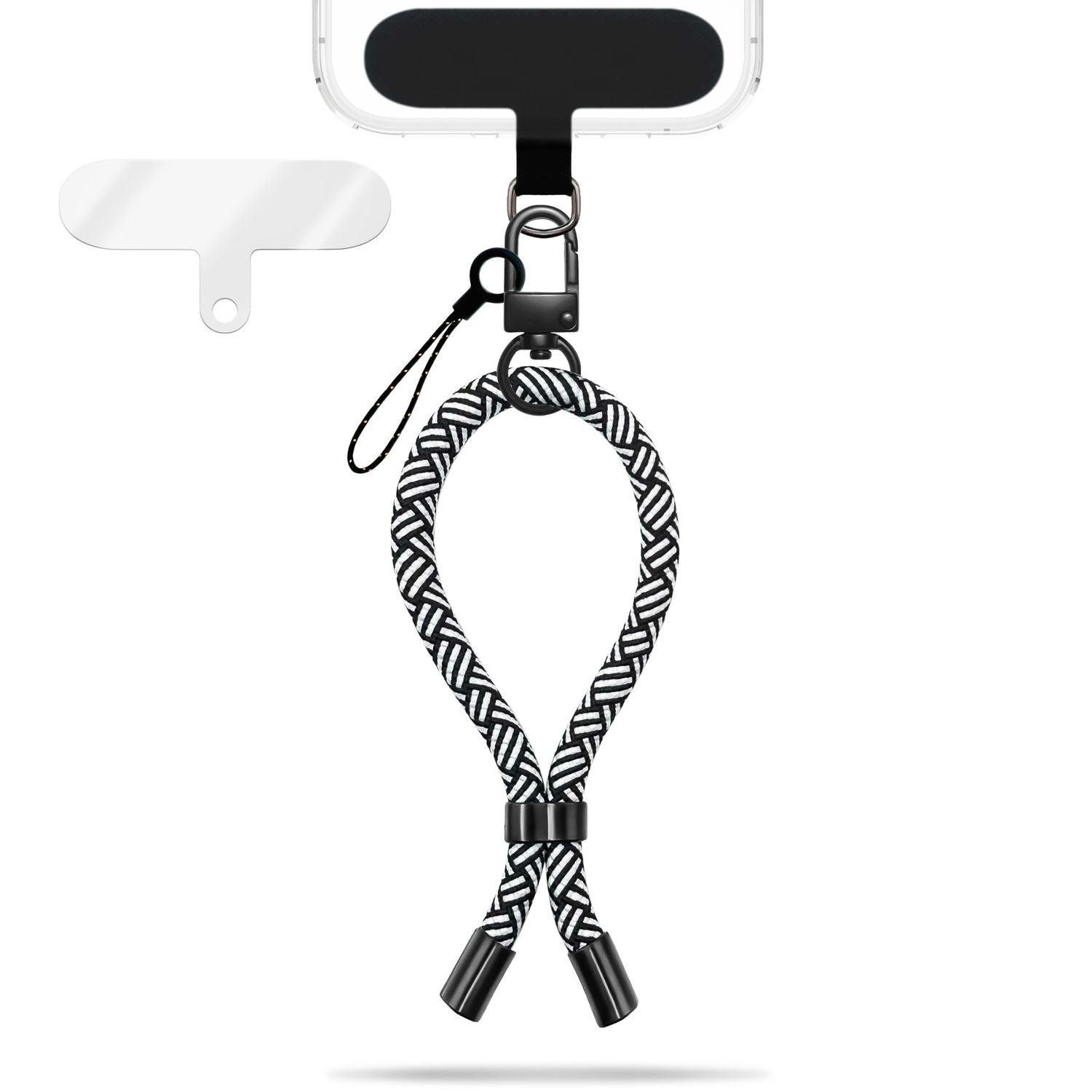 NALIA Wristy Universal Lanyard Handy-Kette für Smartphone & Handyhüllen, Handgelenk-Schlaufe mit Metallkarabiner, Verstellbares Trageband, Anti-Diebstahl Handyband
