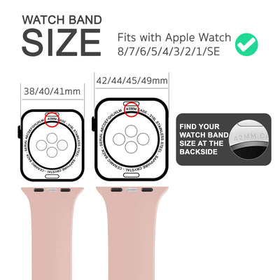 NALIA Silikon Smart-Watch Ersatzarmband kompatibel mit Apple Watch Armband SE & Series 8/7/6/5/4/3/2/1, 38mm 40mm 41mm, iWatch Fitnessuhr Sportarmband Damen & Herren Pink NALIA Silikon Armband