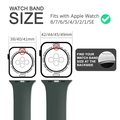 NALIA Silikon Smart-Watch Ersatzarmband kompatibel mit Apple Watch Armband Ultra/SE & Series 8/7/6/5/4/3/2/1, 42mm 44mm 45mm 49mm, iWatch Fitnessuhr Sportarmband Damen & Herren Oliv Grün NALIA Silikon Armband