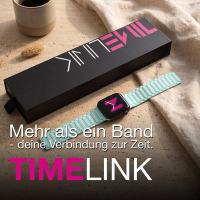 NALIA Nexus Magnet Armband kompatibel mit Apple Watch Armband Series Ultra/SE 10 9 8 7 6 5 4 3 2 1, 42/44/45/46/49mm, Silikon Loop mit Rillendesign, Sportarmband Eisminze NALIA Silikon Armband