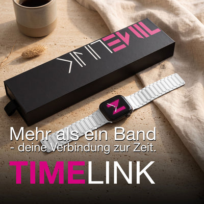 NALIA Nexus Magnet Armband kompatibel mit Apple Watch Armband Series Ultra/SE 10 9 8 7 6 5 4 3 2 1, 42/44/45/46/49mm, Silikon Loop mit Rillendesign, Sportarmband Schneeweiß NALIA Silikon Armband