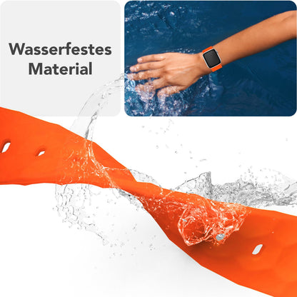 NALIA Hexion Armband für Apple Watch Series Ultra/SE/10/9/8/7/6/5/4/3/2/1, Gehäusegröße 42/44/45/46/49mm, Silikon Loop Sportarmband mit Steck-Pin & im Hexagon Design