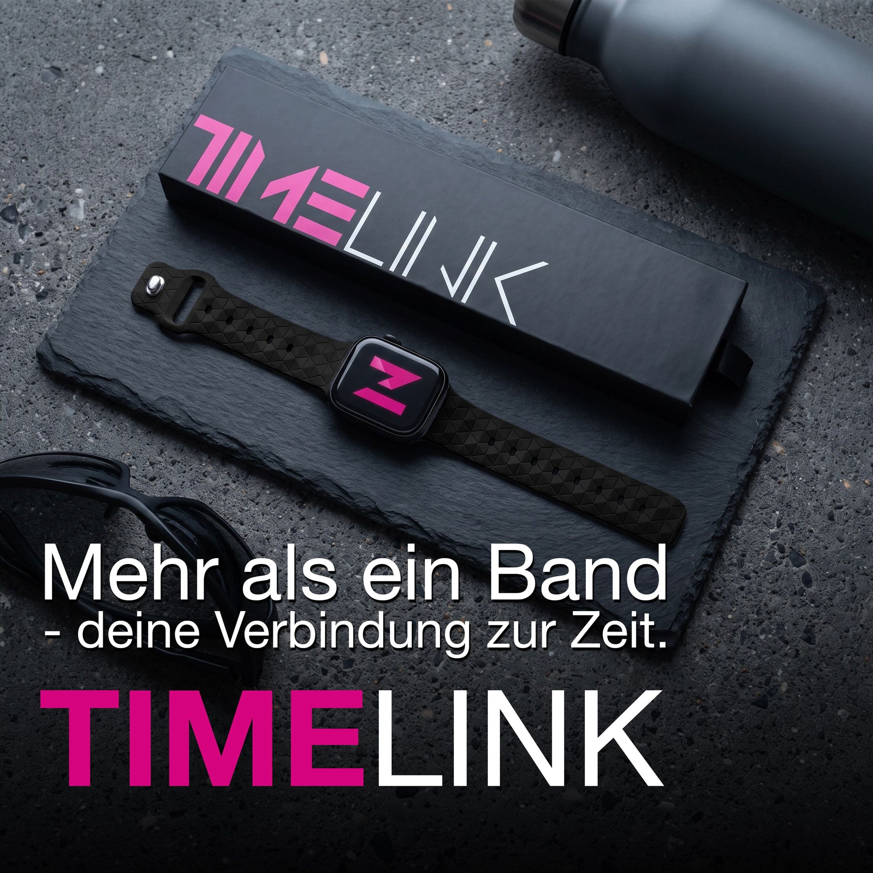 NALIA Hexion Silikon Armband kompatibel mit Apple Watch Armband iWatch Series Ultra/SE 10 9 8 7 6 5 4 3 2 1, 42/44/45/46/49mm, Watch Silikonband Sportarmband mit Steck-Pin Tiefschwarz NALIA Silikon Armband