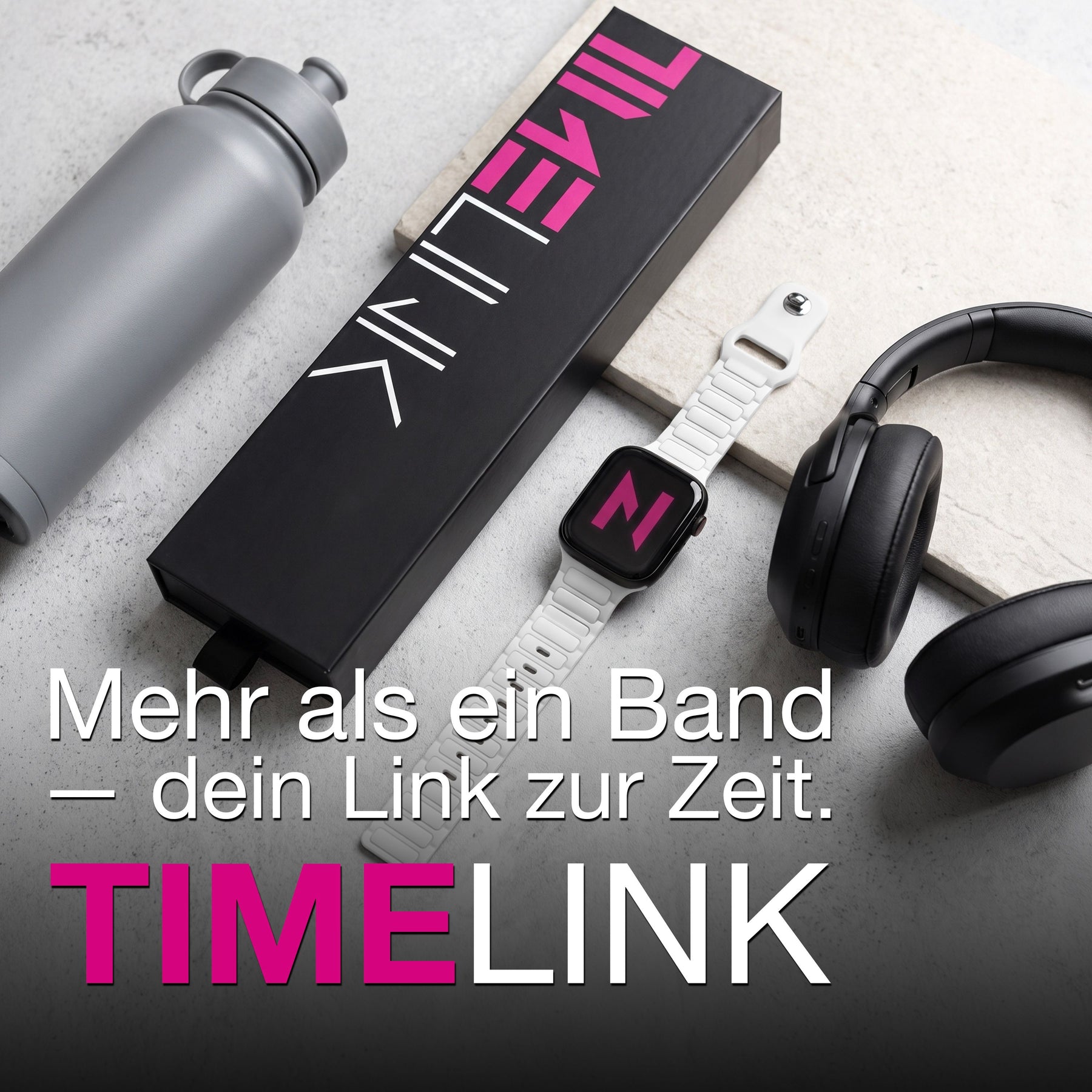 NALIA Pulse Silikon Armband kompatibel mit Apple Watch Armband iWatch Series SE/10/9/8/7/6/5/4/3/2/1, 38/40/41/42mm, 3D Textur Sportarmband mit Steck-Pin Verschluss Polarweiß NALIA Silikon Armband