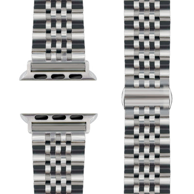 NALIA Apple Watch Armband Apple Watch Armband Ultra/SE Series 10 9 8 7 6 5 4 3 2 Platin Silber NALIA Metall Armband