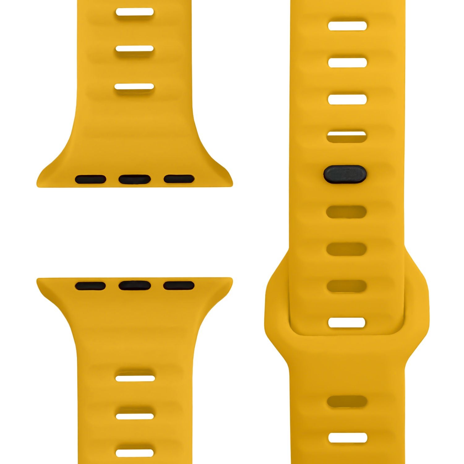 NALIA Motion Armband für Apple Watch SE/10/9/8/7/6/5/4/3/2/1, Gehäusegröße 38/40/41/42mm, Soft Silikon Ersatz Sportarmband mit Steck-Pin Verschluss