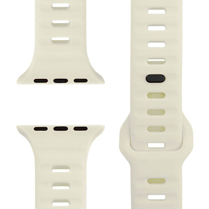 NALIA Motion Armband für Apple Watch SE/10/9/8/7/6/5/4/3/2/1, Gehäusegröße 38/40/41/42mm, Soft Silikon Ersatz Sportarmband mit Steck-Pin Verschluss