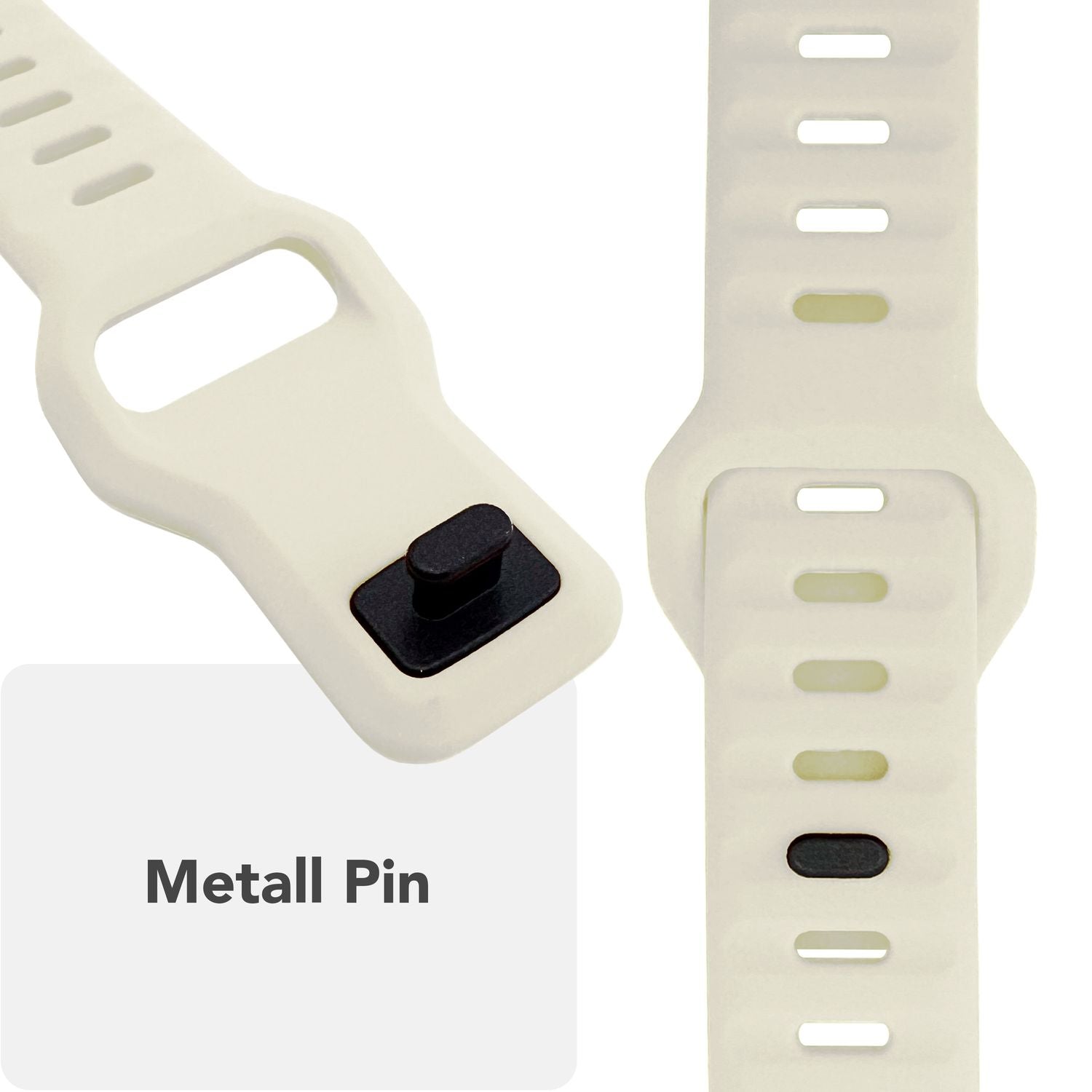 NALIA Motion Armband für Apple Watch SE/10/9/8/7/6/5/4/3/2/1, Gehäusegröße 38/40/41/42mm, Soft Silikon Ersatz Sportarmband mit Steck-Pin Verschluss