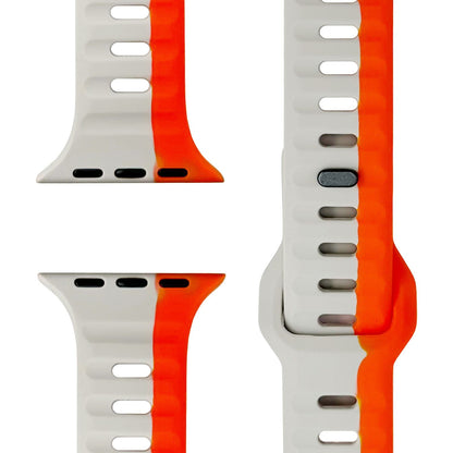 NALIA Motion Armband für Apple Watch SE/10/9/8/7/6/5/4/3/2/1, Gehäusegröße 38/40/41/42mm, Soft Silikon Ersatz Sportarmband mit Steck-Pin Verschluss