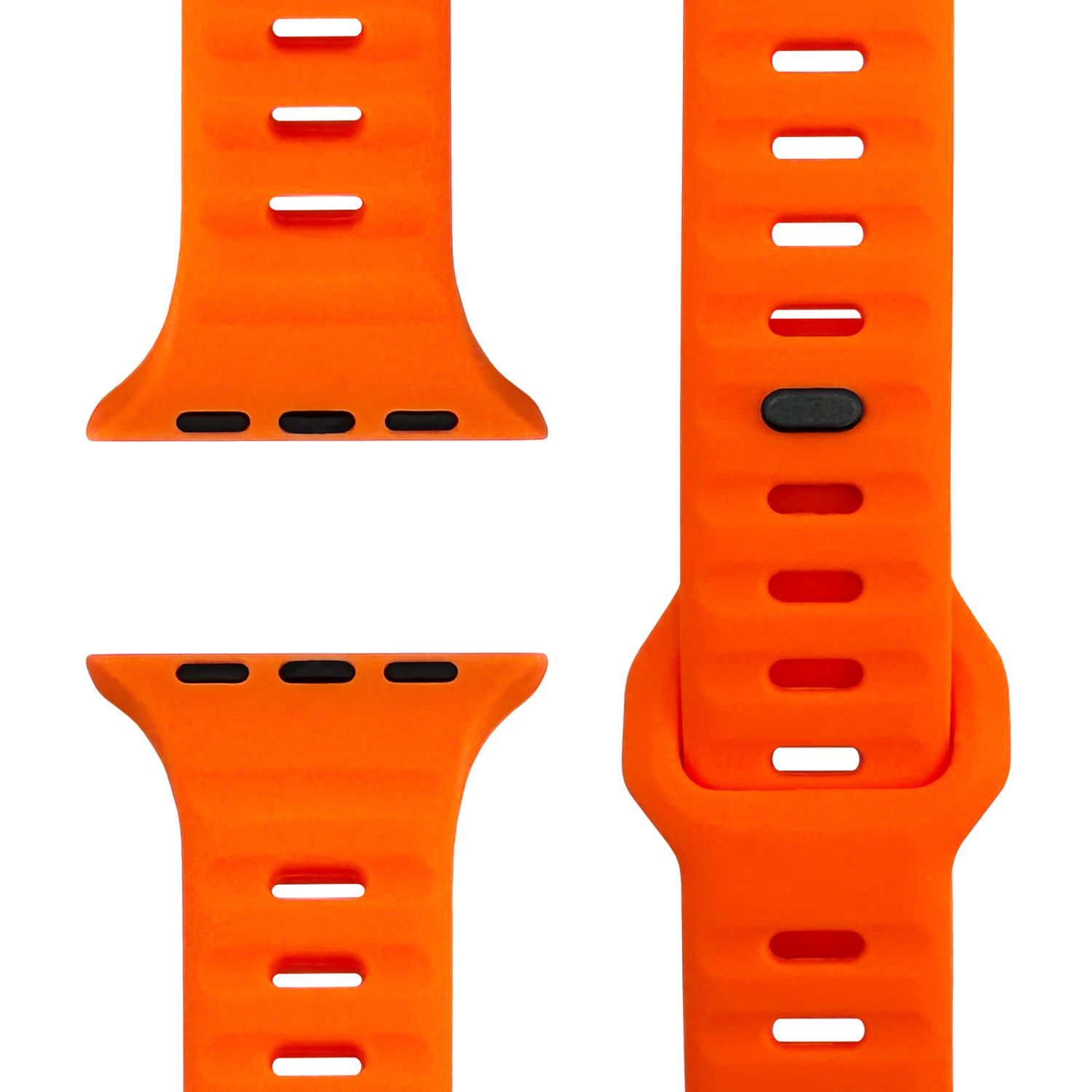 NALIA Motion Armband für Apple Watch SE/10/9/8/7/6/5/4/3/2/1, Gehäusegröße 38/40/41/42mm, Soft Silikon Ersatz Sportarmband mit Steck-Pin Verschluss