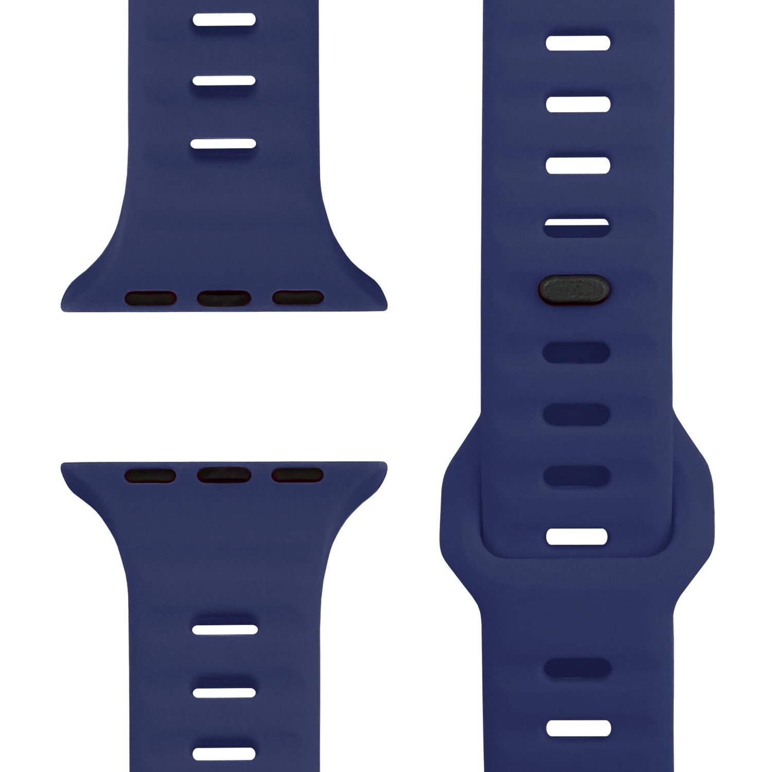 NALIA Motion Armband für Apple Watch SE/10/9/8/7/6/5/4/3/2/1, Gehäusegröße 38/40/41/42mm, Soft Silikon Ersatz Sportarmband mit Steck-Pin Verschluss