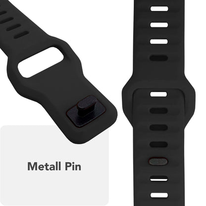 NALIA Motion Armband für Apple Watch SE/10/9/8/7/6/5/4/3/2/1, Gehäusegröße 38/40/41/42mm, Soft Silikon Ersatz Sportarmband mit Steck-Pin Verschluss