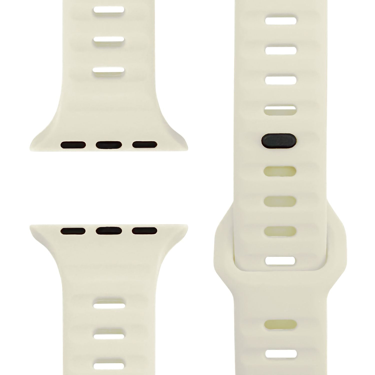 NALIA Motion Armband für Apple Watch Ultra/SE/10/9/8/7/6/5/4/3/2/1, Gehäusegröße 42/44/45/46/49mm, Soft Silikon Ersatz Sportarmband mit Steck-Pin Verschluss Nachthimmel NALIA Silikon Armband