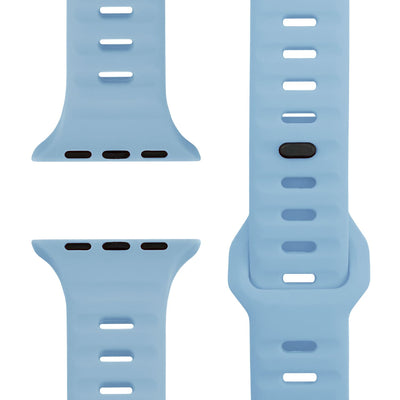 NALIA Motion Silikon Armband kompatibel mit Apple Watch Armband iWatch Series Ultra/SE 10 9 8 7 6 5 4 3 2 1, 42/44/45/46/49mm, Ersatzarmband Sportarmband Steck-Pin Verschluss Ozeanblau NALIA Silikon Armband