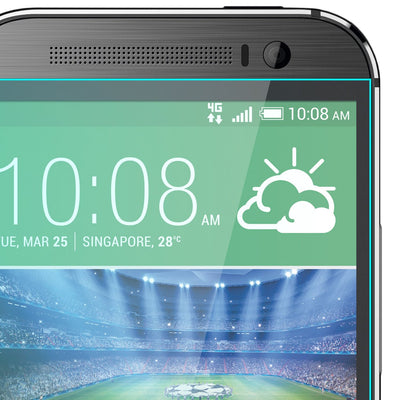 NALIA Schutzglas kompatibel mit HTC One M8, Full-Cover Displayschutz Handy-Folie, 9H Härte Glas-Schutzfolie Bildschirm-Abdeckung, Schutz-Film Phone HD Screen Protector Tempered Glass - Transparent NALIA GlasSchutz