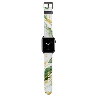Emerald - Apple Watch Armband 44-49mm & 42 (Serie 1-3) 44-49mm & 42 (Serie 1-3) Matt Schwarz NALIA Kunstleder Armband