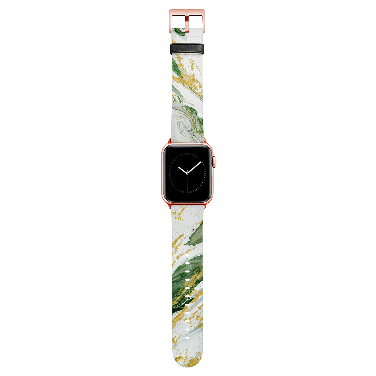 Emerald - Apple Watch Armband 38-41mm & 42 (Serie 10-11) 38-41mm & 42 (Serie 10-11) Matt Rose Gold NALIA Kunstleder Armband